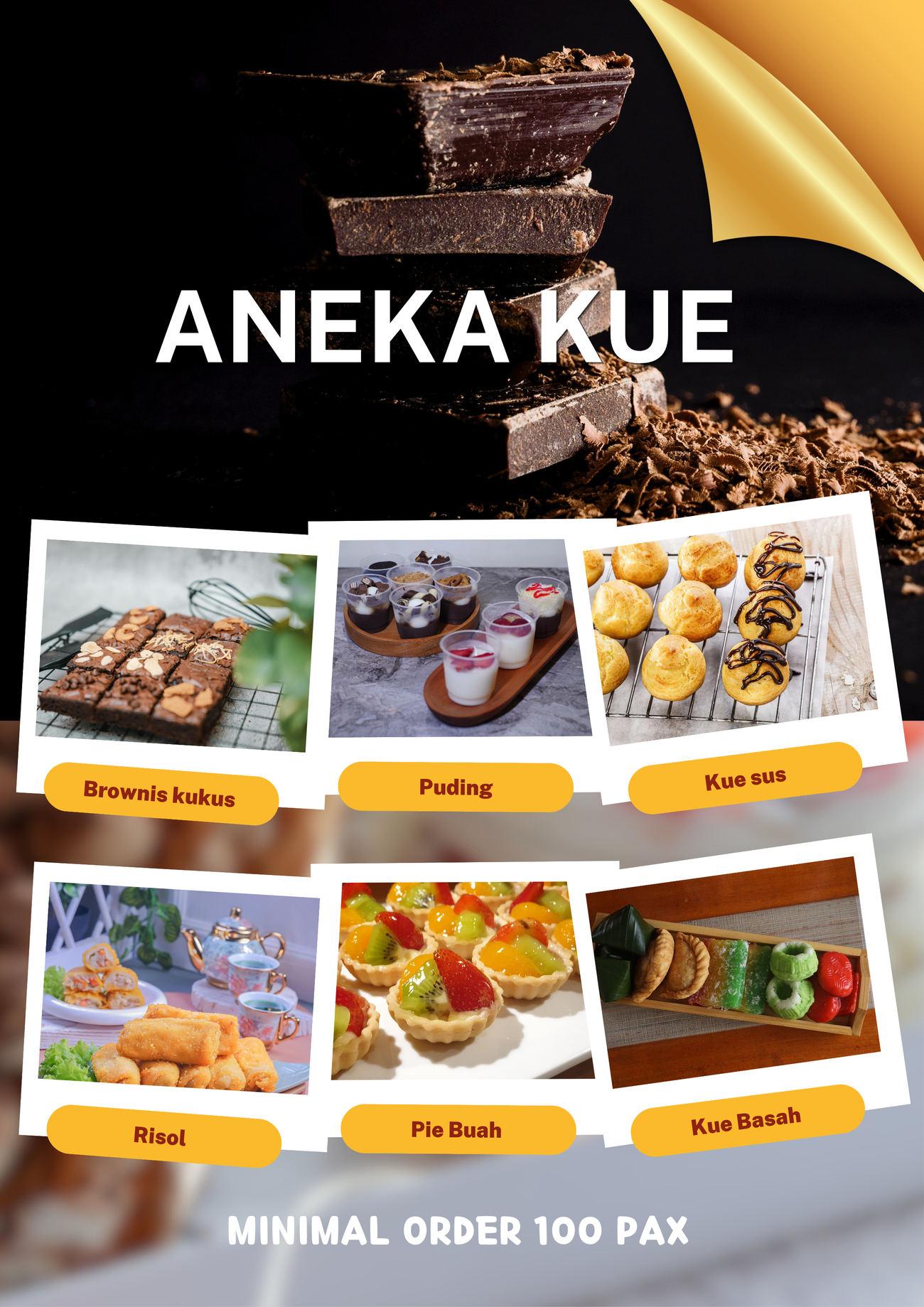Halaman 6 brosur price list Nur Marisa Catering, Aneka kue